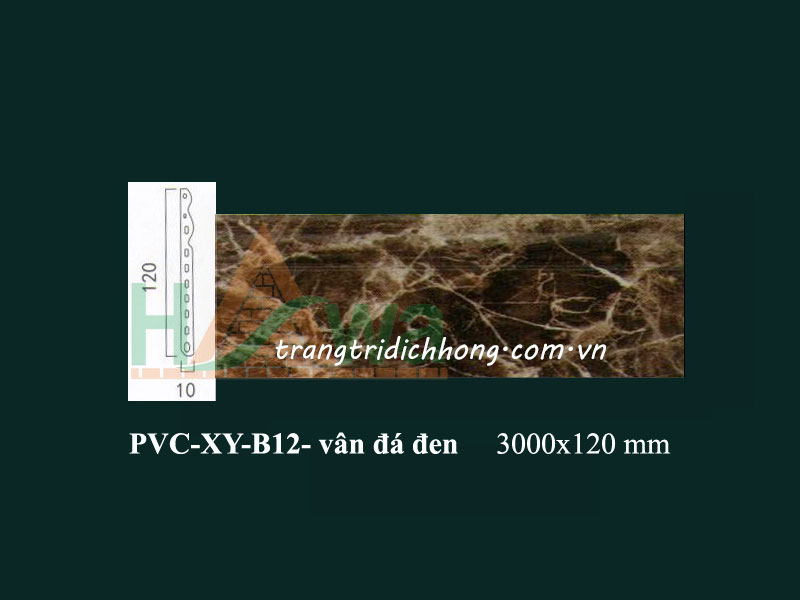 PVC-XY-B12 vân đá đen