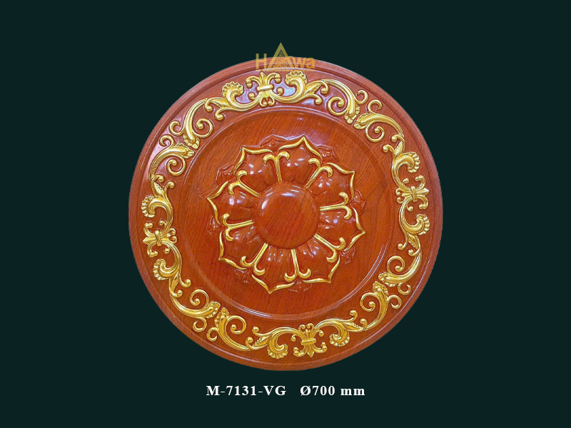 Mâm trần 700 gỗ dát vàng (M-7131-VG)