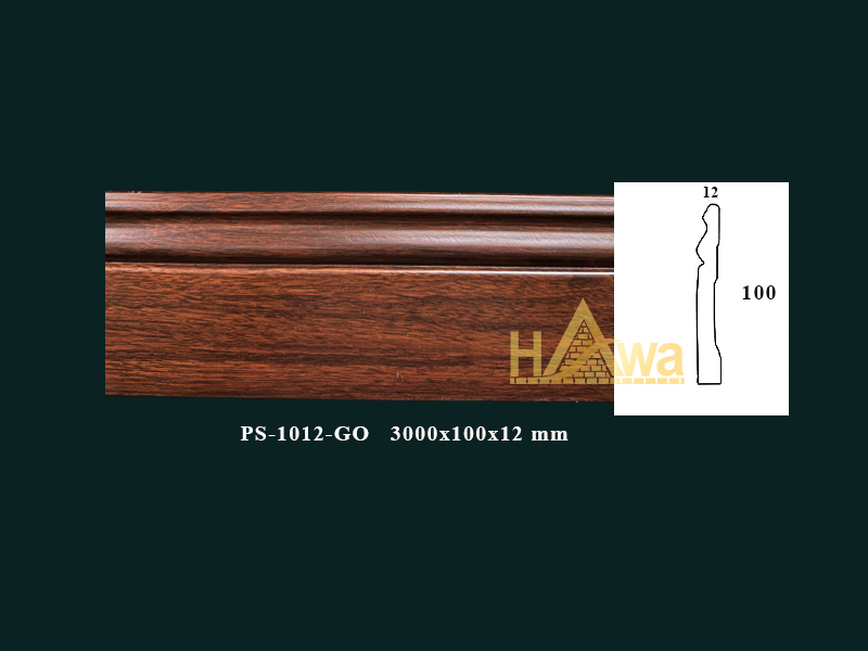 Chỉ chân tường 10 gỗ óc chó (PS-1012-GO)