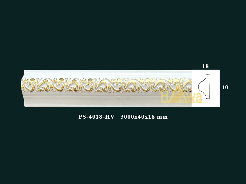 Chỉ 40 trắng  hoa vàng (PS-4018-HV)