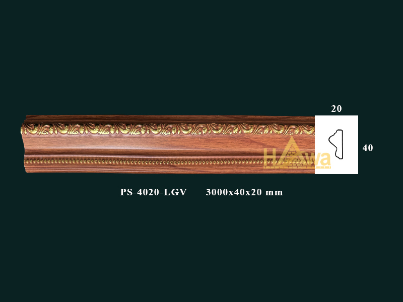 Chỉ lệch 40 màu gỗ hoa vàng (PS-4020-LGV)