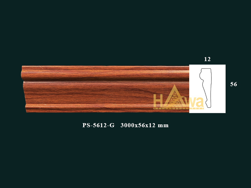 Chỉ nẹp 56  màu gỗ  (PS-5612-G)