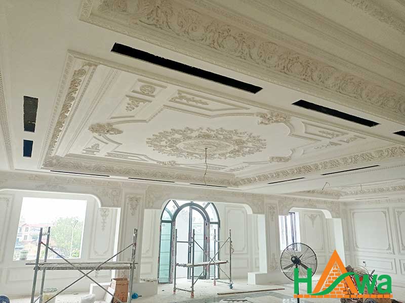 công trình phào chỉ thạch cao Dabaco