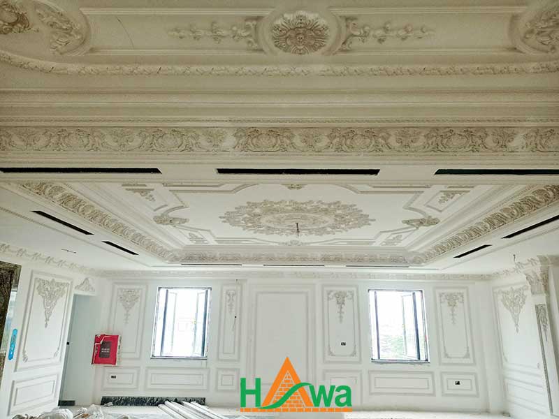 công trình phào chỉ thạch cao Dabaco