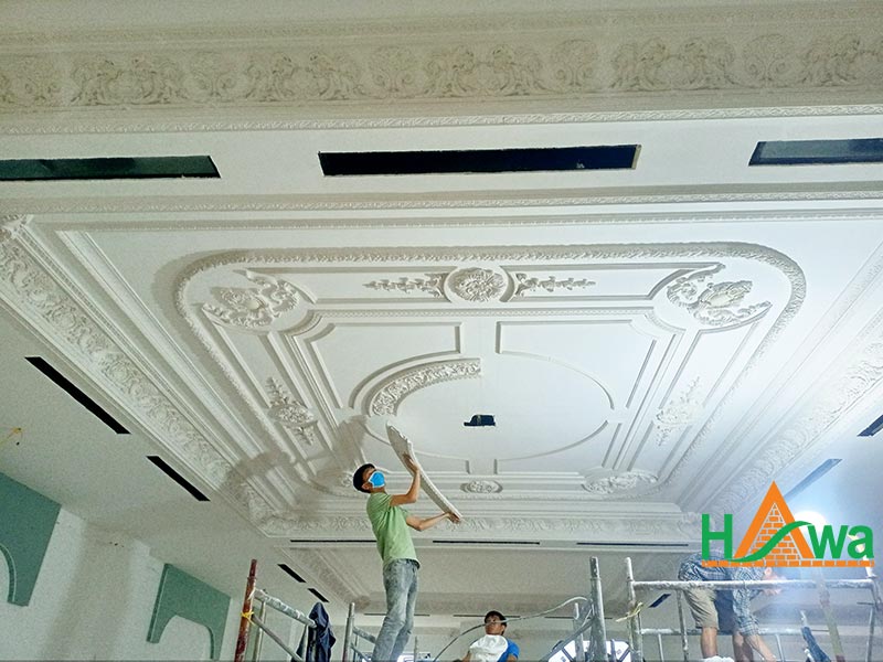 công trình phào chỉ thạch cao Dabaco