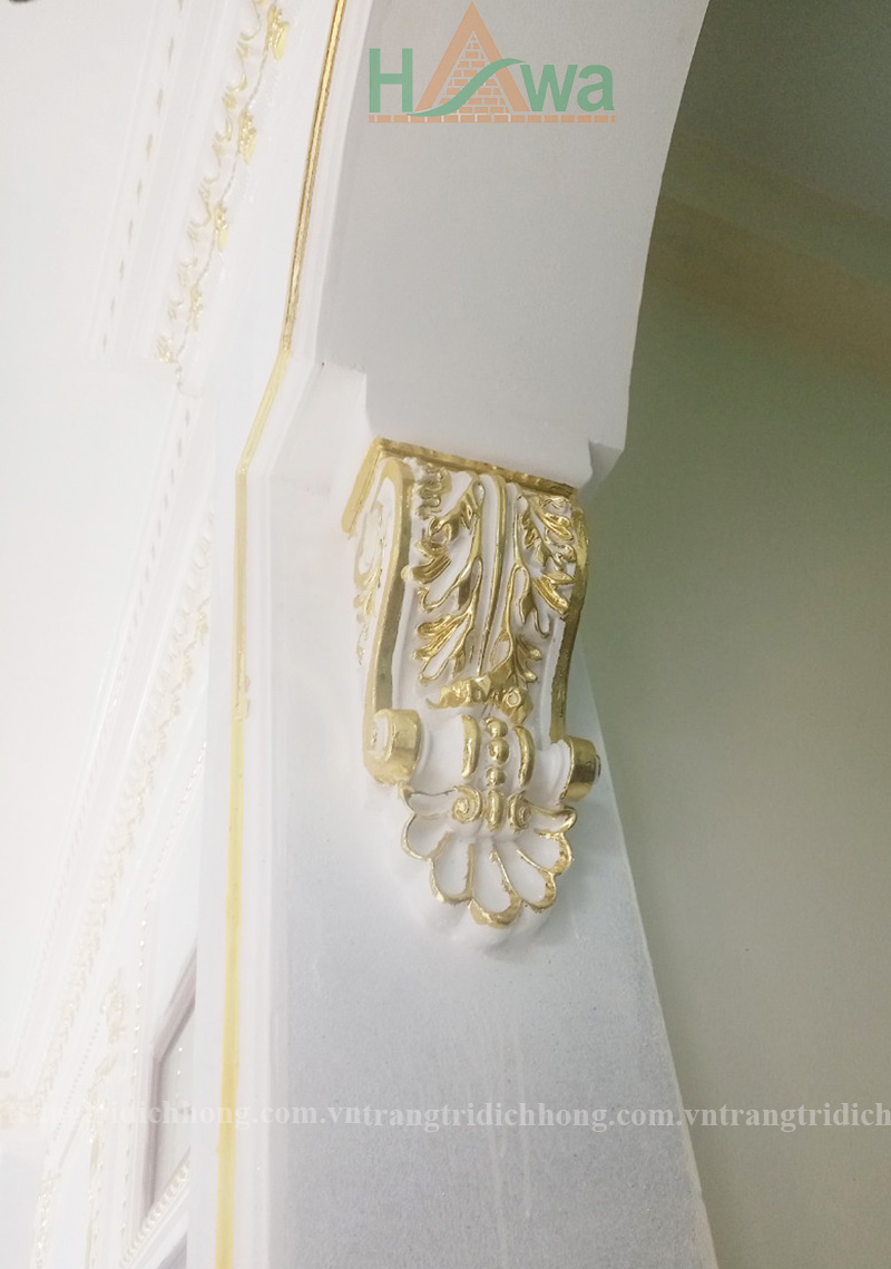 công trình dát vàng thạch cao tại Bắc Ninh