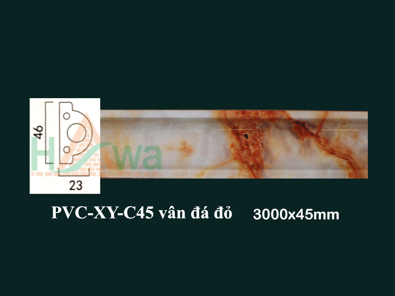 PVC-XY-C45 vân đá đỏ