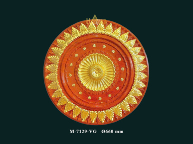 Mâm trần 660 gỗ dát vàng (M-7129-VG)