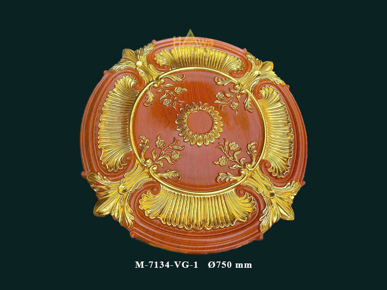 Mâm trần 750 gỗ dát vàng mẫu 1 (M-7134-VG-1)