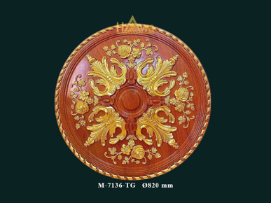 Mâm trần 820 gỗ dát vàng (M-7136-VG)