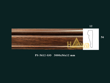 Chỉ nẹp 56 màu gỗ óc chó (PS-5612-GO) 