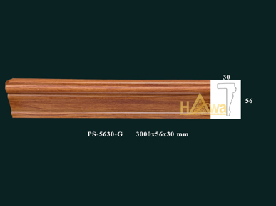 Chỉ nẹp chữ L56 màu gỗ (PS-5630-G)