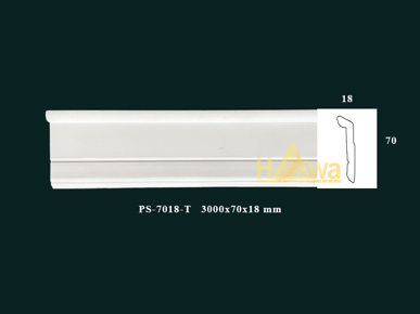 Chỉ nẹp chân tường 70 màu trắng (PS-7018-T)