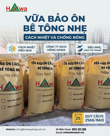 Vữa Cách Nhiệt Bảo Ôn, Bê Tông Nhẹ – Giải Pháp Chống Nóng Hiệu Quả, Tiết Kiệm Chi Phí Cho Mọi Công Trình