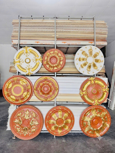 Mâm Trần Nhựa PU Cao Cấp – Điểm Nhấn Sang Trọng Cho Thiết Kế Nội Thất Tân Cổ Điển